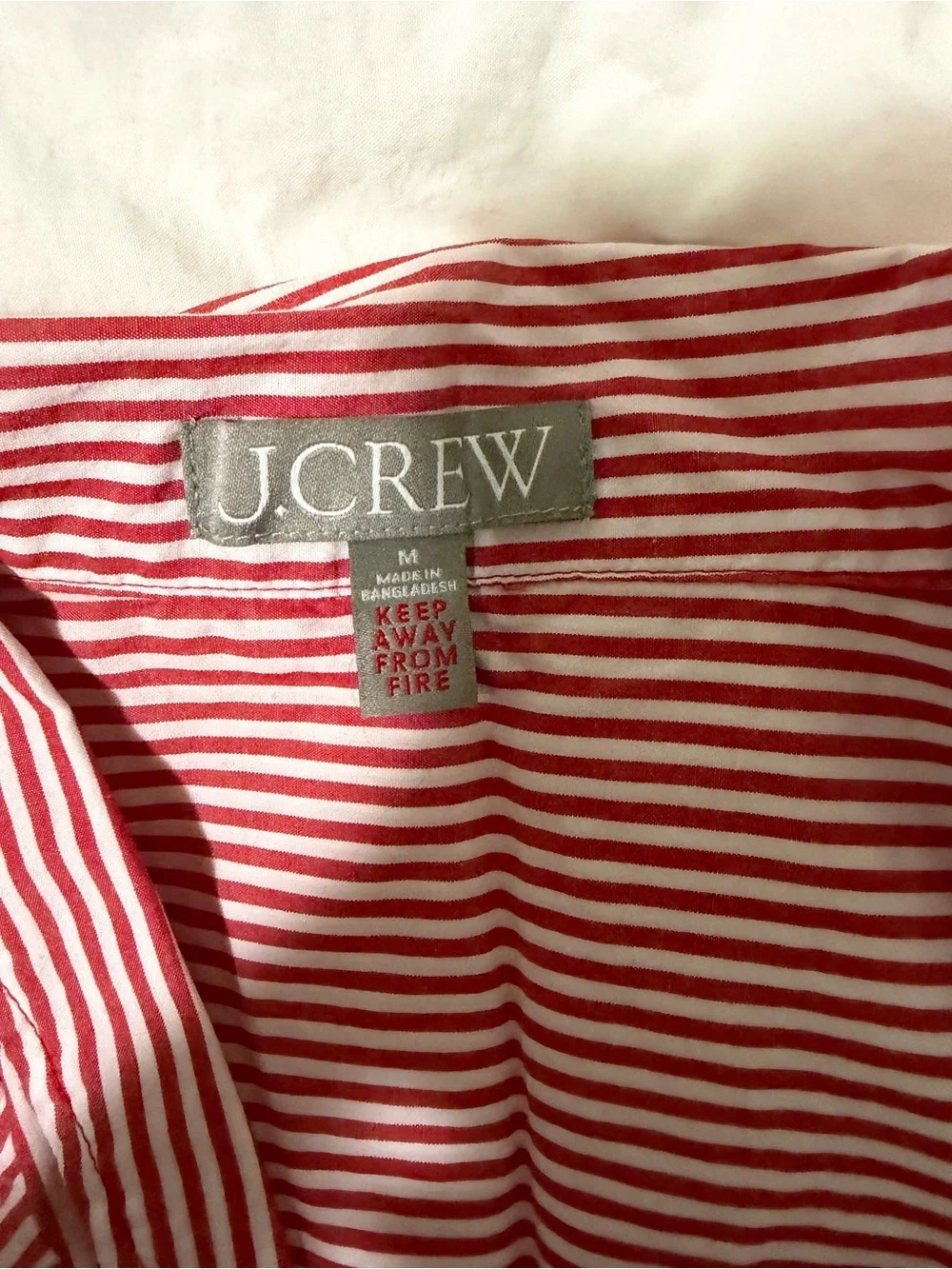 J. Crew Res & White Striped Pajamas | M